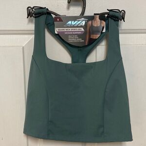 Avia Square Neck Sports Bra - Teal